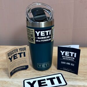 YETI Agave Teal Rambler 10 oz Tumbler with Megaslide Lid